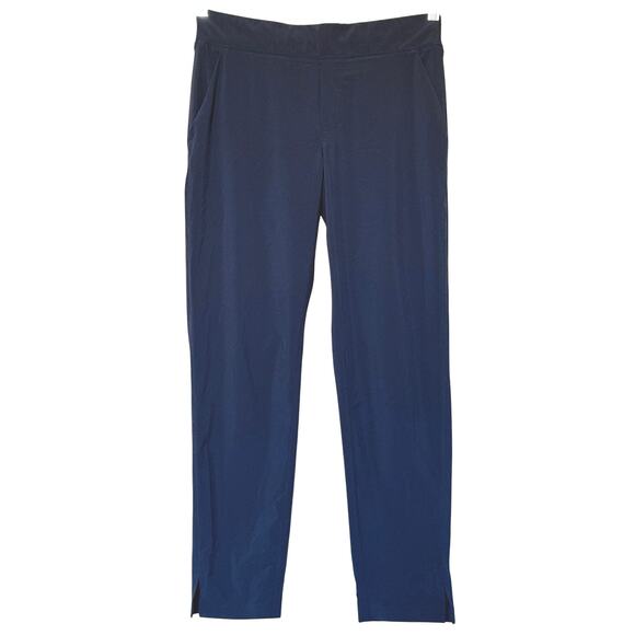 Athleta Brooklyn Mid Rise Ankle Pant Womens Size 6 Navy Blue EUC - Picture 2 of 13